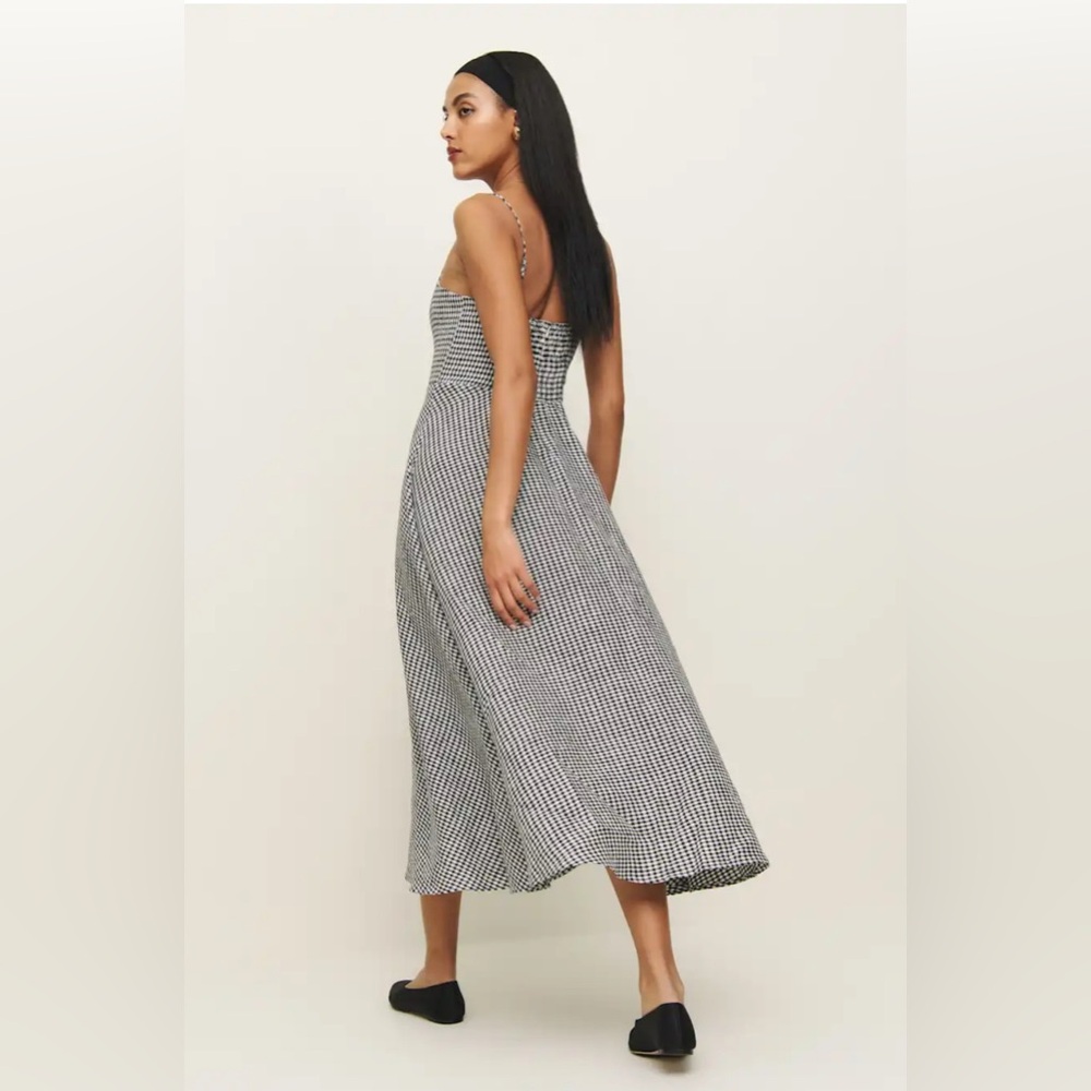 NWT Reformation Monette Linen Dress in Remy Check (gingham) - Picture 2 of 9